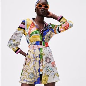 ZARA Printed Mini Dress